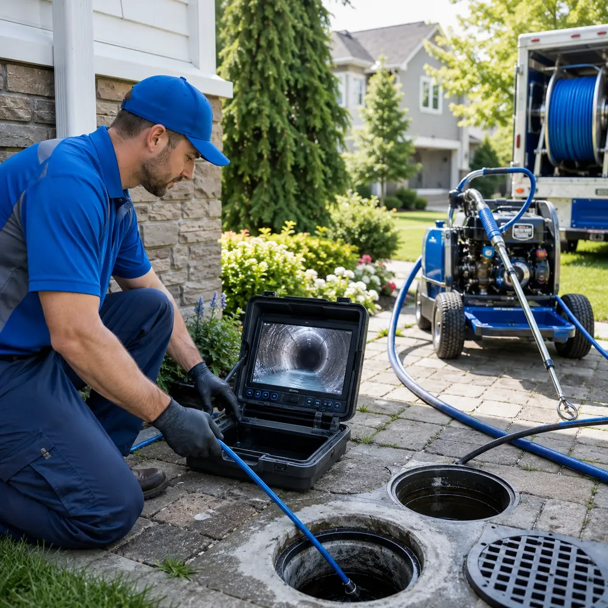 Outdoor drain cleaning professionals serving Gilmer, TX
