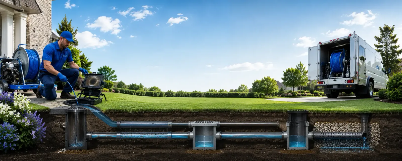 Outdoor drain cleaning information for Gilmer, TX